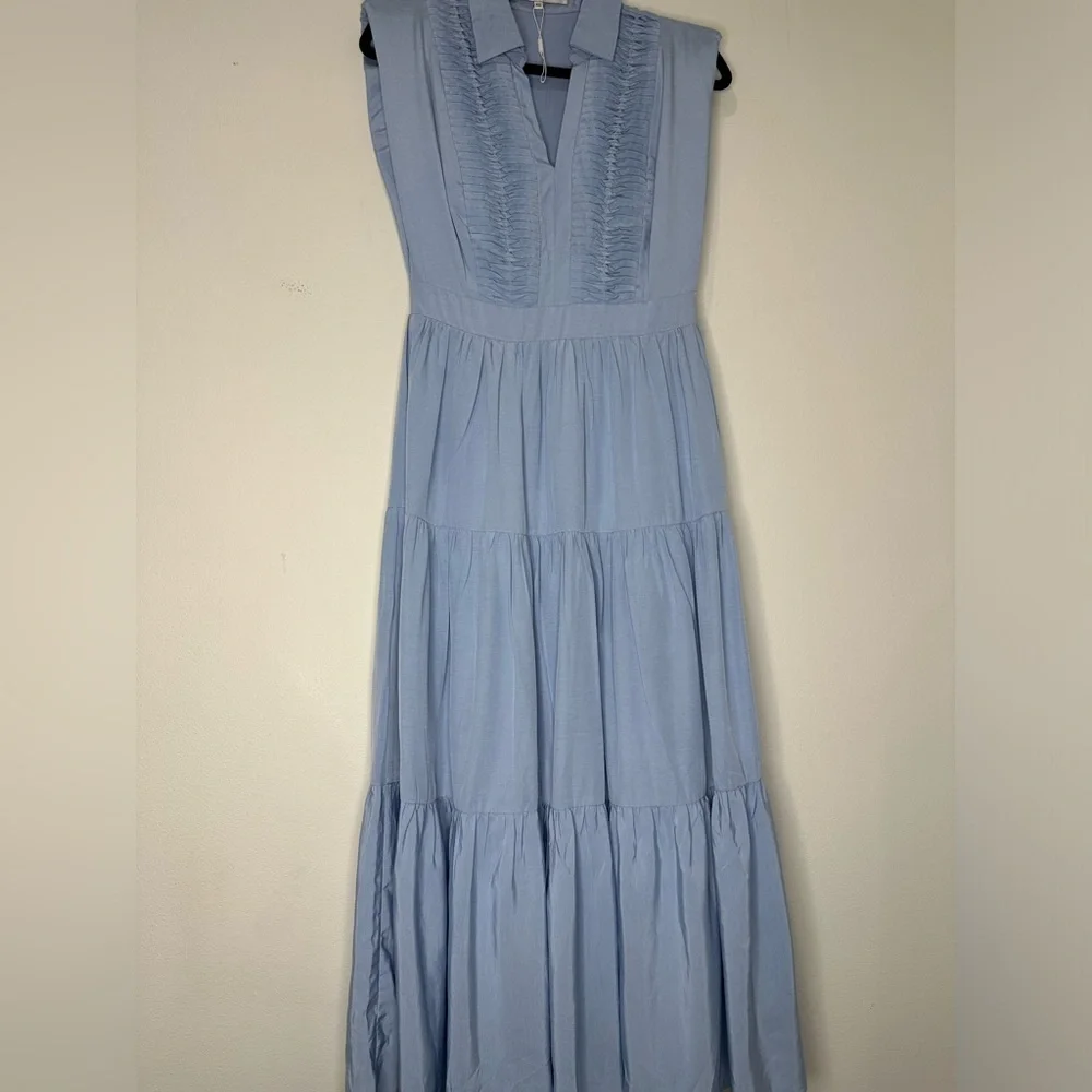 Endless Rose Light Blue Ruffled Blouse - Picture 4 of 14